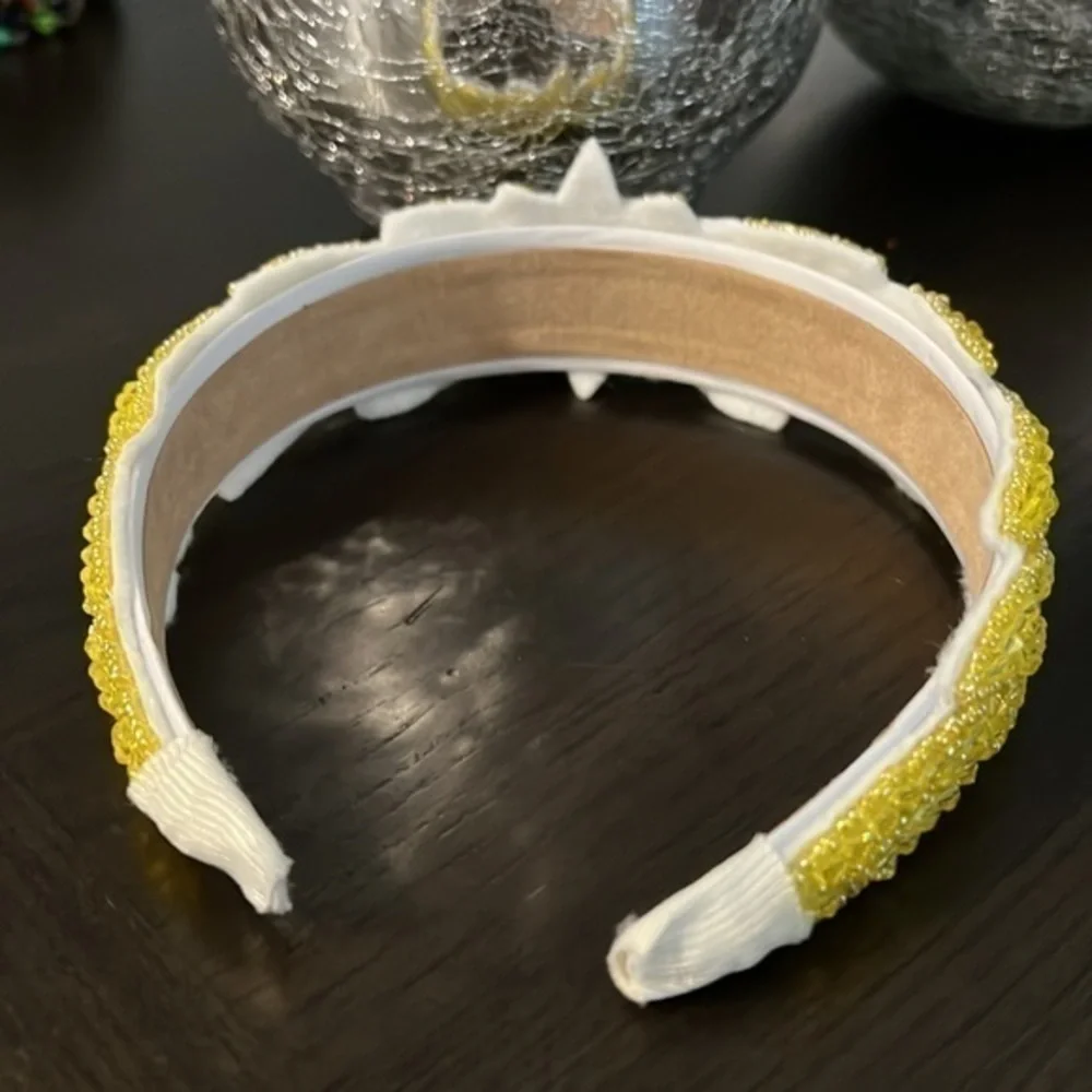 Sunny Yellow sequin headband